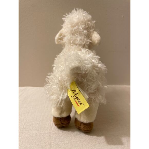 Aurora Miyoni 8" Llama‎ Small White Stuffed Plush Fuzzy Animal Toy - Picture 4 of 8
